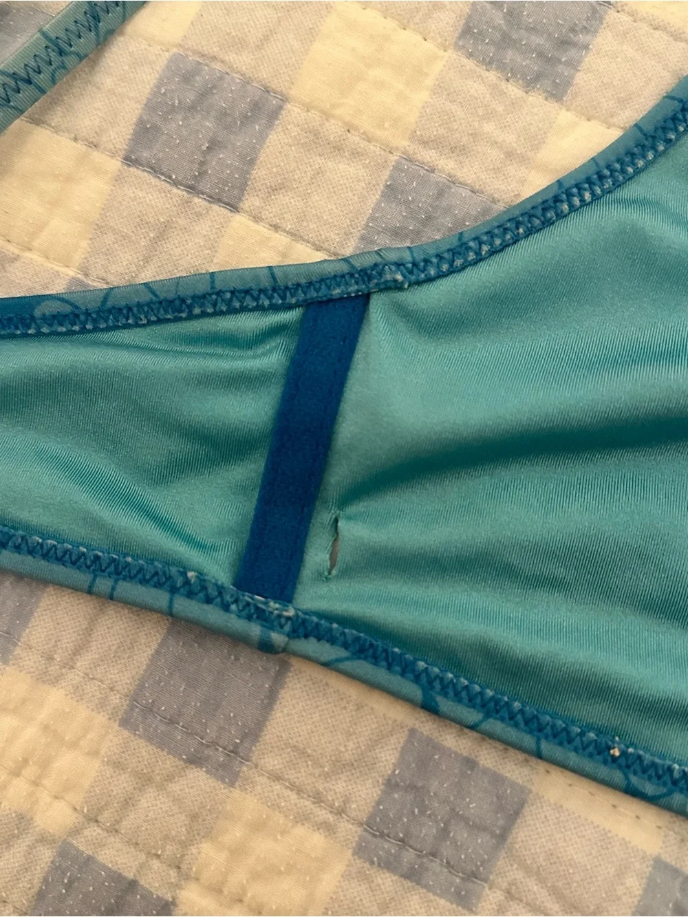Triangl Swimwear Blue Floral Bikini Top | M